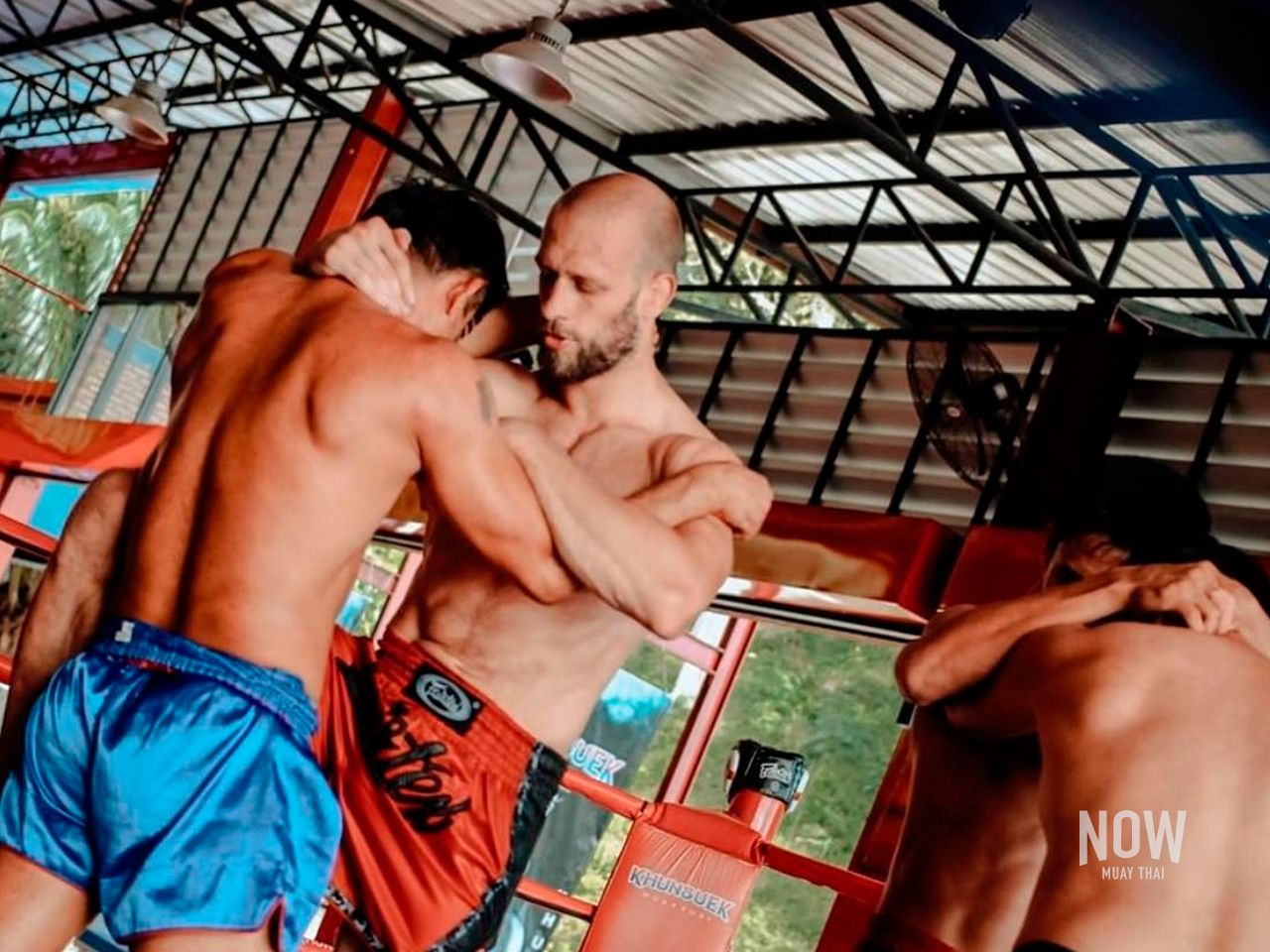 Training of Muay Thai clinching  techniques