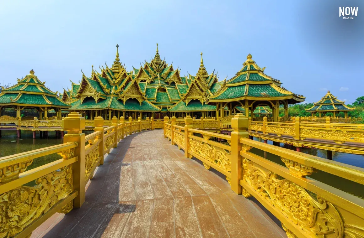 Replica of a historic Thai temple at Ancient City (Muang Boran) in Samut Prakan