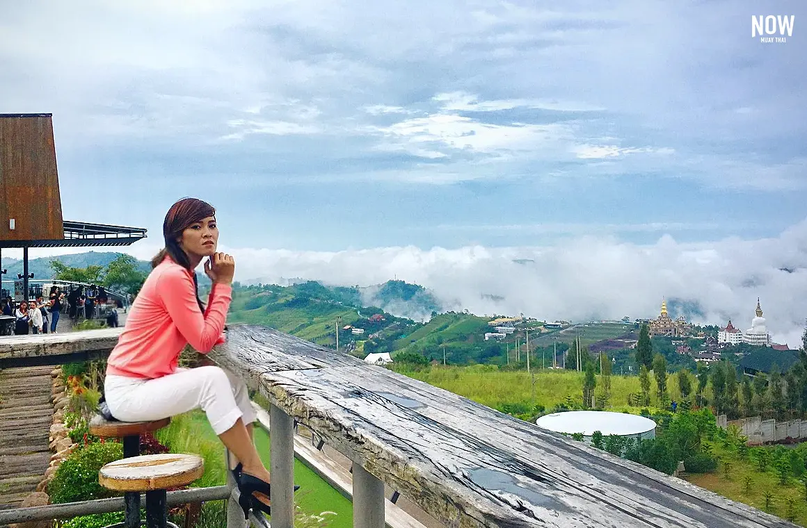 Enjoy serene mountain views in Phetchabun while embracing the beauty of Thailand. Capture moments of peace and adventure amidst stunning cloudy skies.
