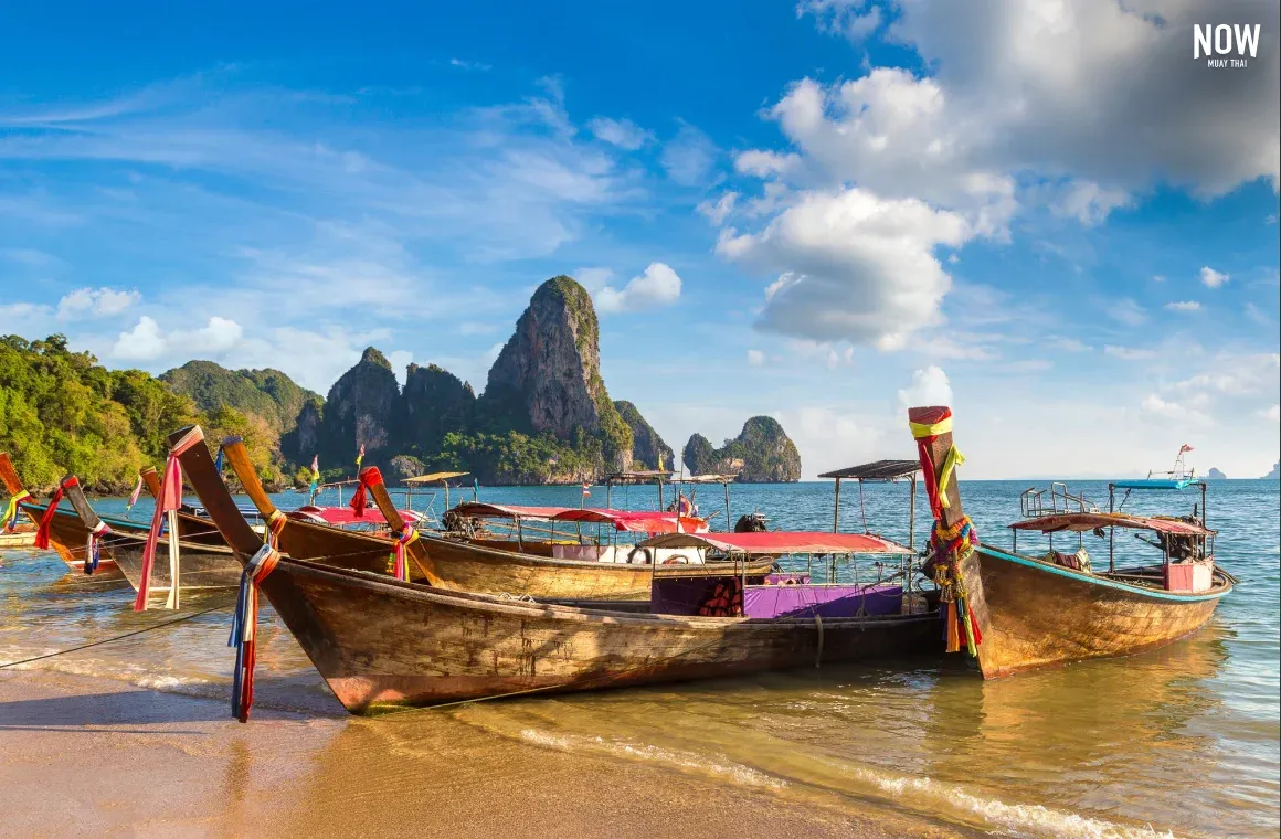Longtail boat in Phang Nga Bay near Koh Yao