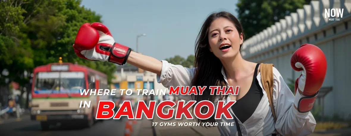 Night view of a bustling cityscape of Bangkok, featuring modern skyscrapers illuminated against the dark sky and a river reflecting the lights below