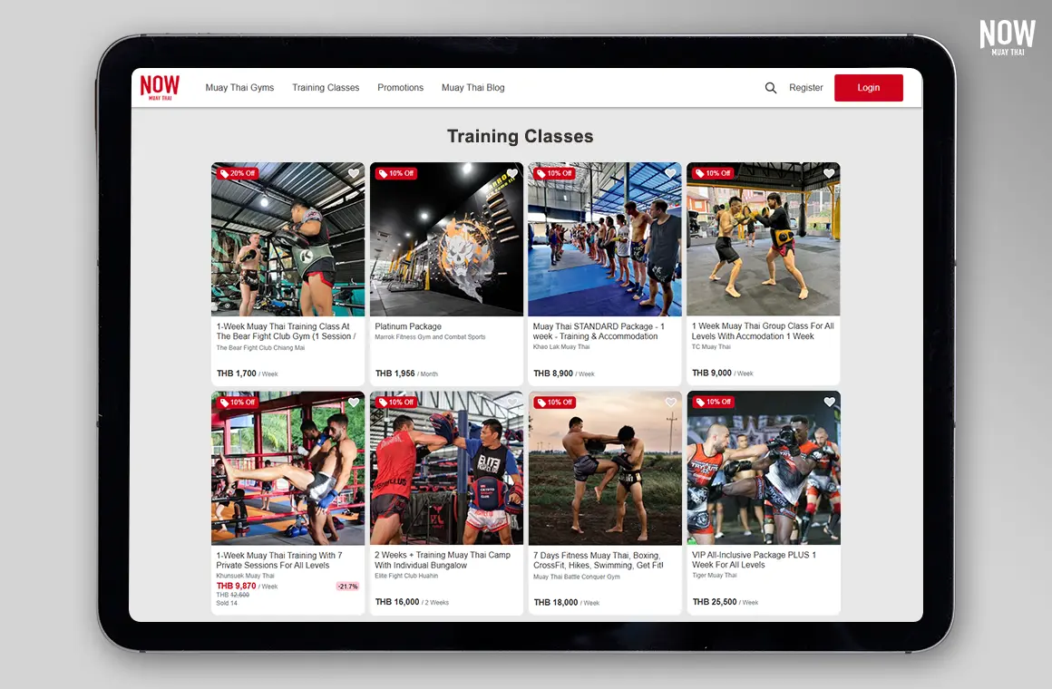 Explore Muay Thai training packages on nowmuaythai.com, a platform that collects and compares gyms with customizable filters to match your lifestyle and training goals. Find the perfect fit for your Muay Thai journey.