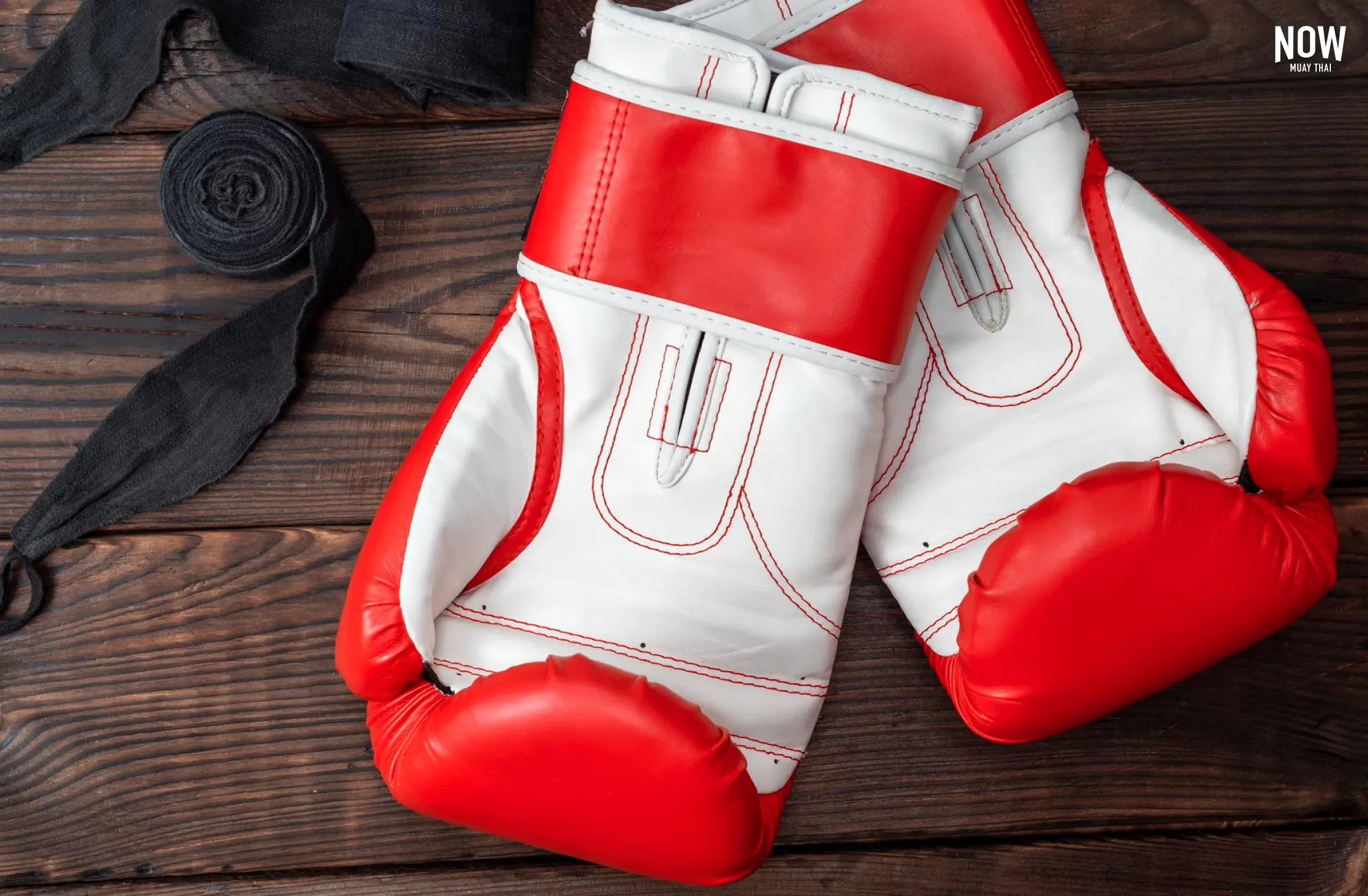 Hand wraps and Muay Thai gloves