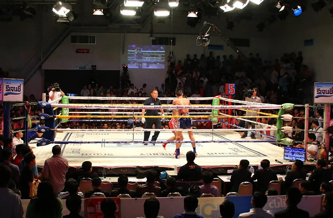 Channel 7 Boxing Stadium during a Muay Thai Boxing Match