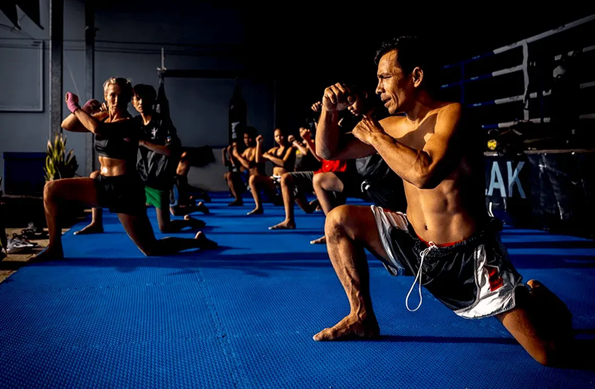 Muay Thai training offers balance, presence, and inner strength.