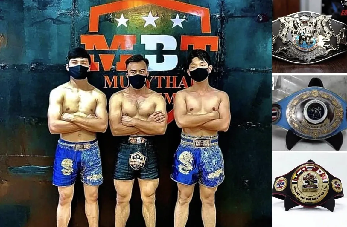 Photo of the trainers at MBT Muaythai Gym.