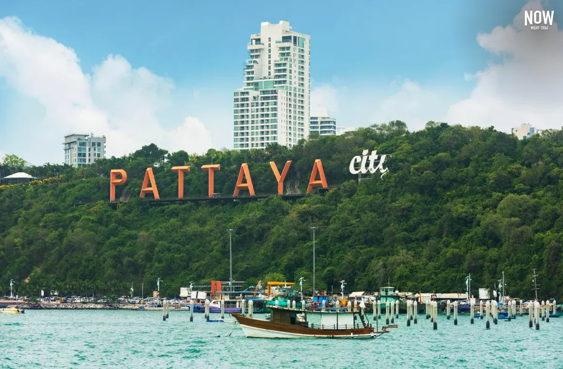 View over Pattaya Bay from the Pattaya Viewpoint on Khao Phra Tamnak