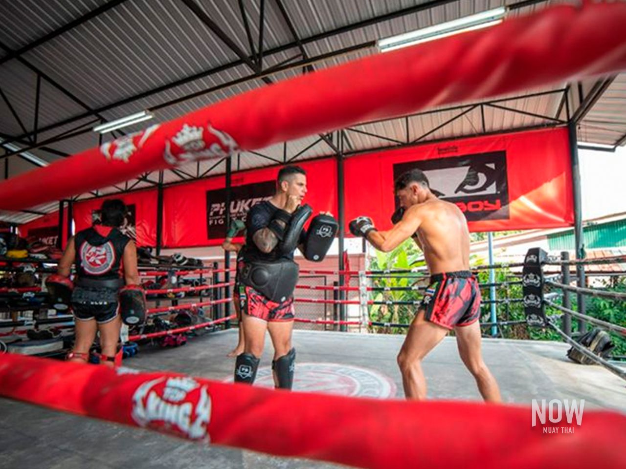 Experienced Muay Thai trainers at Phuket Fight Club gym 