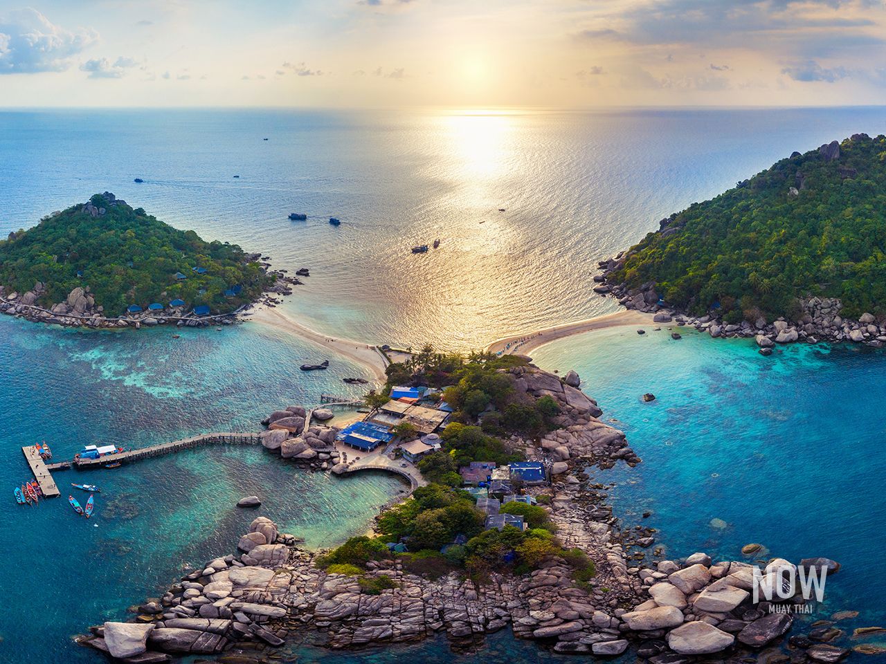 View of Koh Nangyuan located nearby Koh Samui 